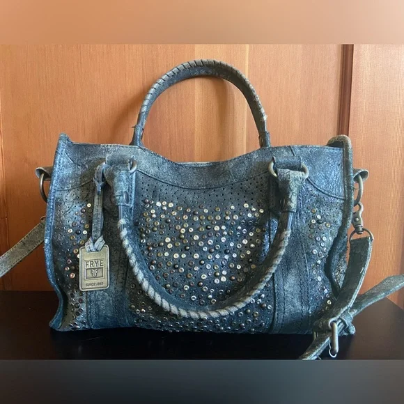 Frye Bags Rare Frye Distressed Deborah Stud Tote Bag Poshmark